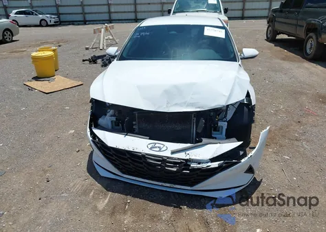 2022 Hyundai Elantra Hybrid Blue из США, поврежденный, VIN KMHLM4AJ1NU028921